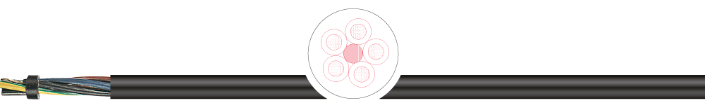 Netsnoerkabel H05RR-F ECA 3G2,5mm² - Zwart