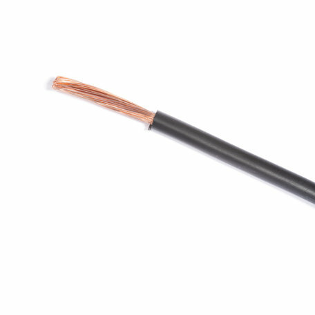 Soepel installatiedraad H07V-K ECA 2,5mm² - Zwart